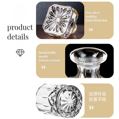 Custom Logo Bar Sets Kristall Oxford Glas Whisky Dekanter Set für Whisky Experten