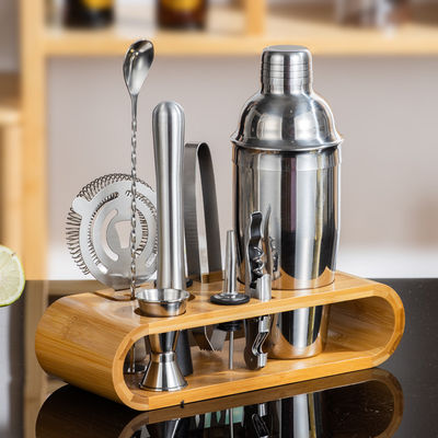 Professionelle Barkeeper Spülmaschine Trinklöffel Messen Jigger Bambus Margarita Mixer
