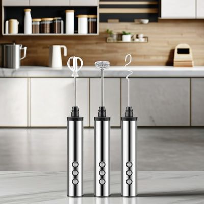 Multifunktionales italienisches Elektro-Milchschäumgerät mit wiederaufladbarer Batterie - modernes Design