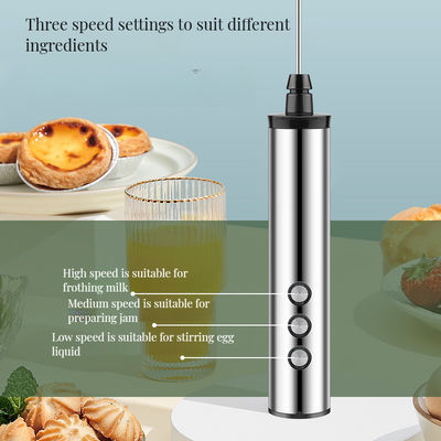 Multifunktionales italienisches Elektro-Milchschäumgerät mit wiederaufladbarer Batterie - modernes Design