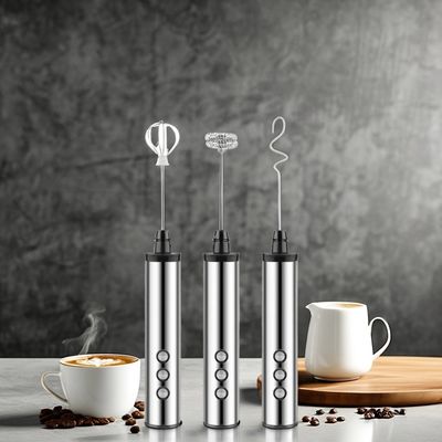 Edelstahl Whisk Elektrische Kaffeeschaummaschine Modernes Design für das Handmilchschäumen