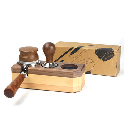 Massivholz Espresso Tamping Station Kaffee Tamper Halter Vorrat Maschinenzubehör