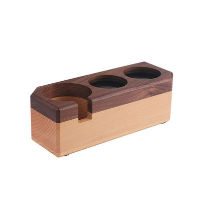 Massivholz Espresso Tamping Station Kaffee Tamper Halter Vorrat Maschinenzubehör