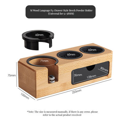 Kaffee Milch Schaummischer Schaummischer Massivholz Kaffee Tamper Stand mit Griff Halter