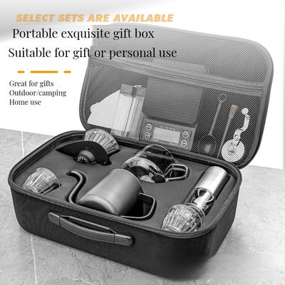 Kaffeenliebhaber Starter Set Klassischer Stil mit Schleifmaschine Moka Topf und Utensilien