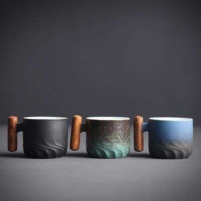 Modernes Design Keramik Emaille Camping Kaffeetasse Custom mit anpassbaren Optionen