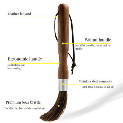 Lieferung Holzgriffe Reinigungsbürste Custom Logo Wildschwein Haare Felsklettern Bürste für andere