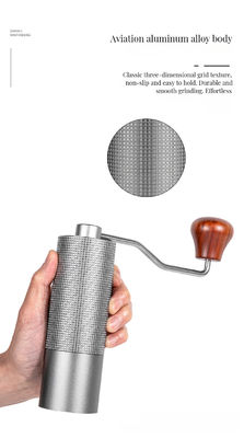 Home Küchenzubehör Großkapazität Kaffeemühle mit Handdrehdrehmaschine zum manuellen Mahlen