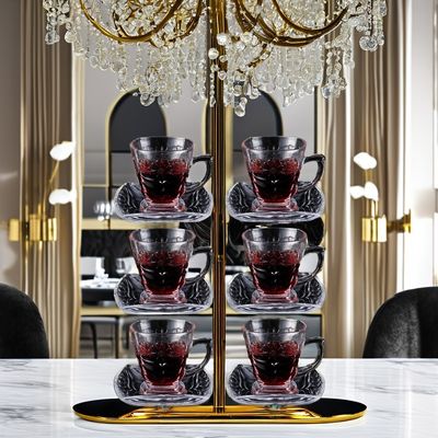 135 ml Kapazität Klassiker Soda Lime Glas Tasse und Schüssel Set für Kaffee-Tee Sets