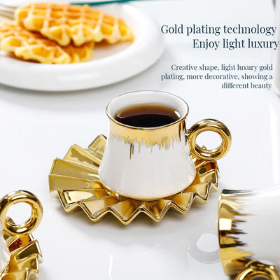 Elegantes Design für Kaffee-Tee-Tapeten, Keramik-Dinner-Set für nachhaltiges Leben