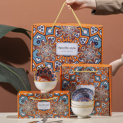 Essensgeschirr Art Schüsseln Bohemian Keramik Schüssel Set Küche Essensgeschirr Teller Geschenk Wahl