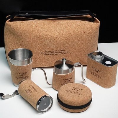 Kaffeemühle mit Korken aus PU-Edelstahl