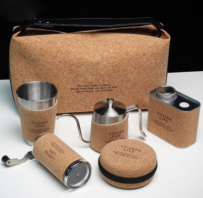 Outdoor-Reise-Tasche Geschenke Box Verpackung Schleifmaschine Topf Kessel Gießen Sie über Kaffeemaschine Set