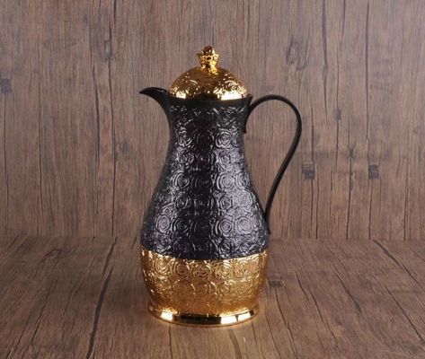 Europa Design Zwei Stück Glas Liner Thermosflasche Metallkörper Kaffee Vakuumflaschen