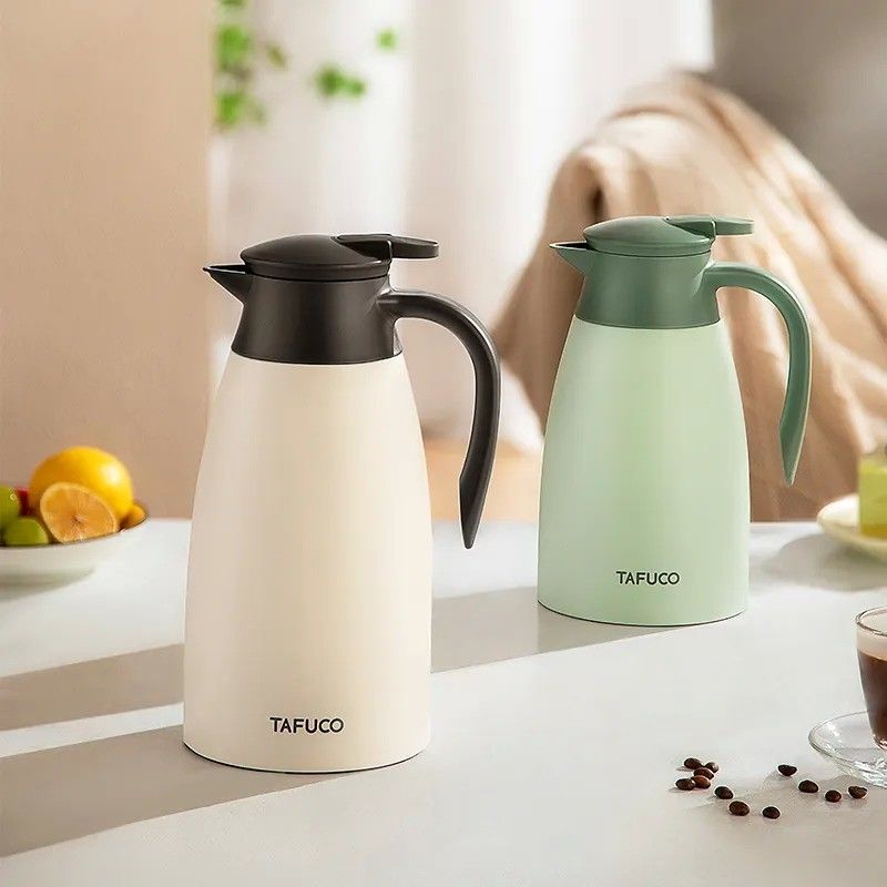 2.0L Edelstahl Vakuumisolierte Dara Kaffeekanne für Wasser oder Kaffee Deckel Portable