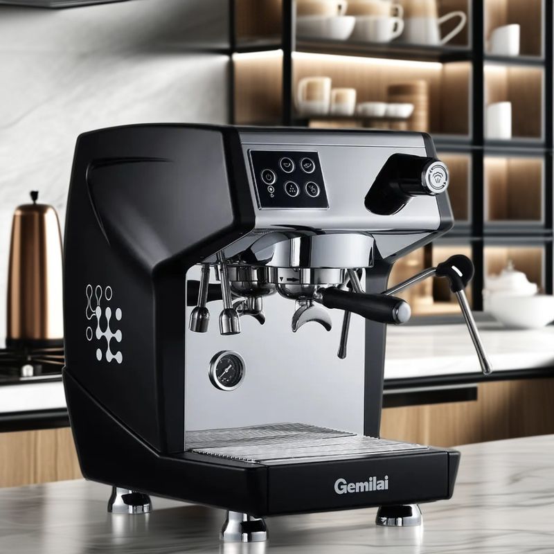 Halbautomatische Kaffeemaschine mit Brandy-Schnüfflern Glasart und Bluetooth-Verbindung