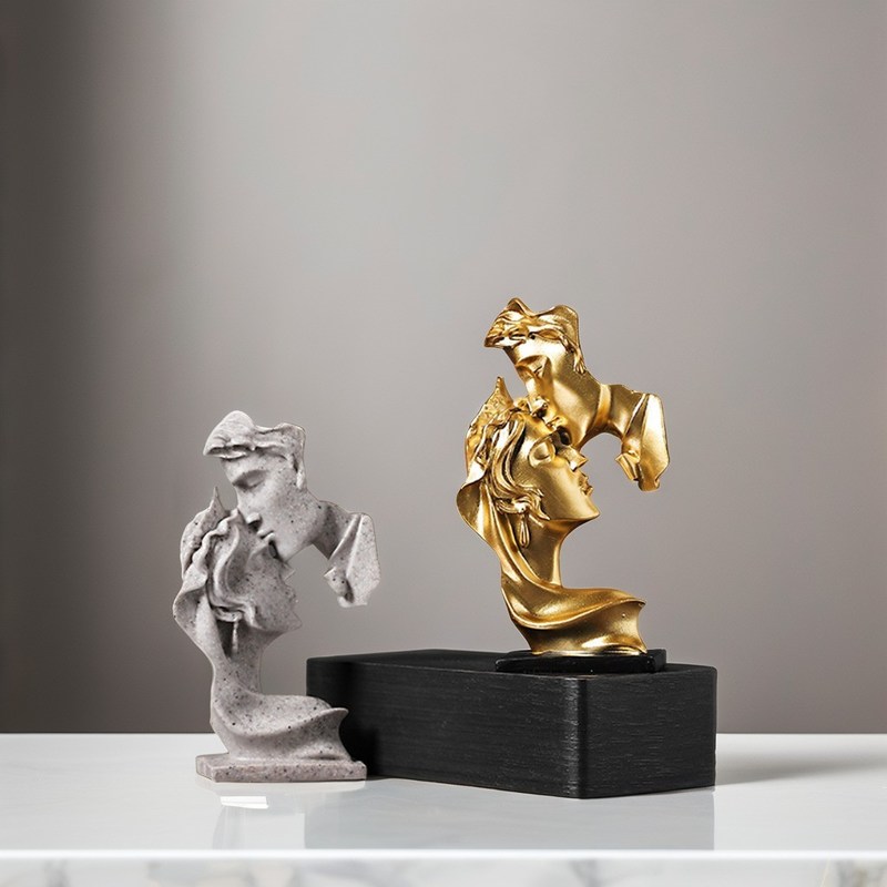 Moderne Kunst Antike Art Wohnkultur Umweltschonend Denkerstatue Bambusharz Skulptur