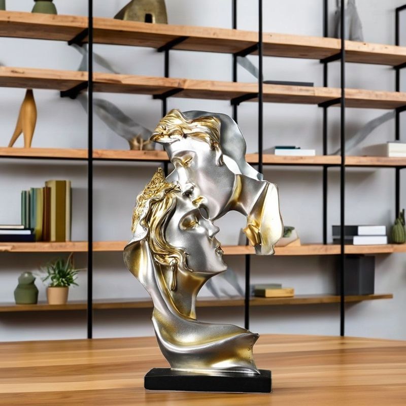 Büro Dekor Moderne Luxus Denker Statue Bambus Harz Handwerk Kreatives Art Deco Stil