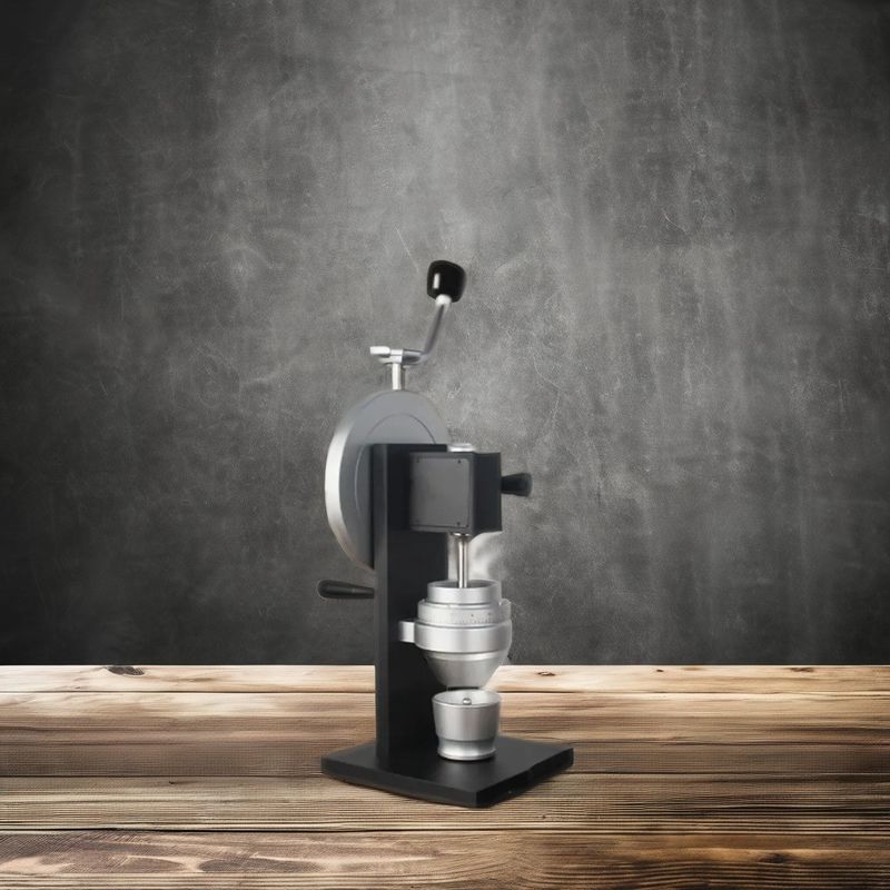 Metall-Aluminium-Hand Kaffeebohnenmahlmaschine mit Schwungradgriffe und italienischem Burr