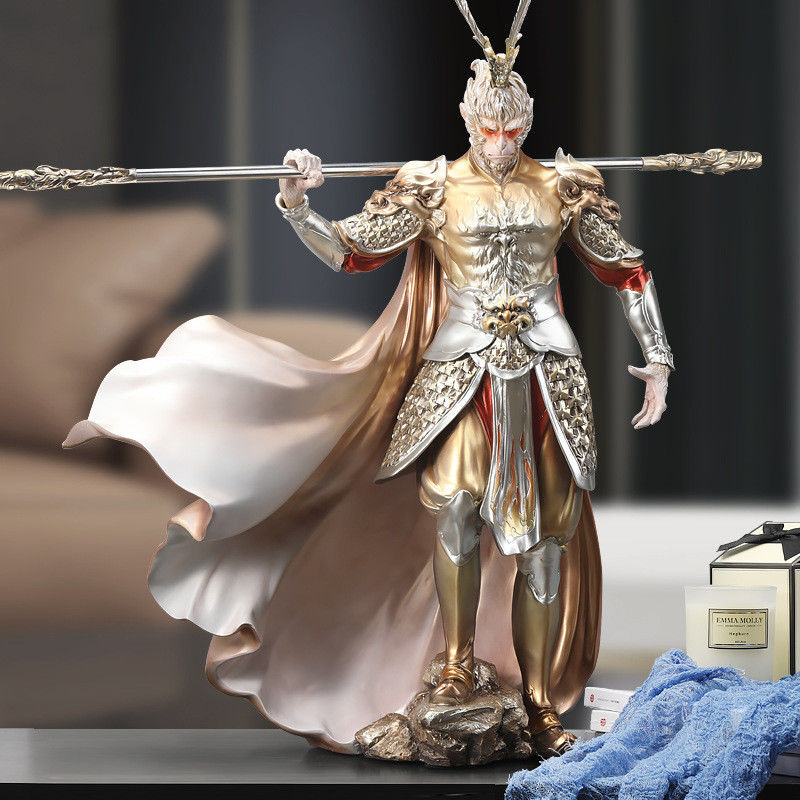 Schwarze Mythologie Wukong vs. Buddha-Figur Goldene Schlinge Affe König Home Desktop Ornament