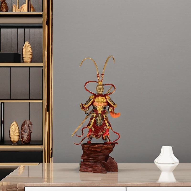 Black Myth Sun Wukong Statue-Golden Hoop 3D Figur Metallharz Kollektion mit Materialien