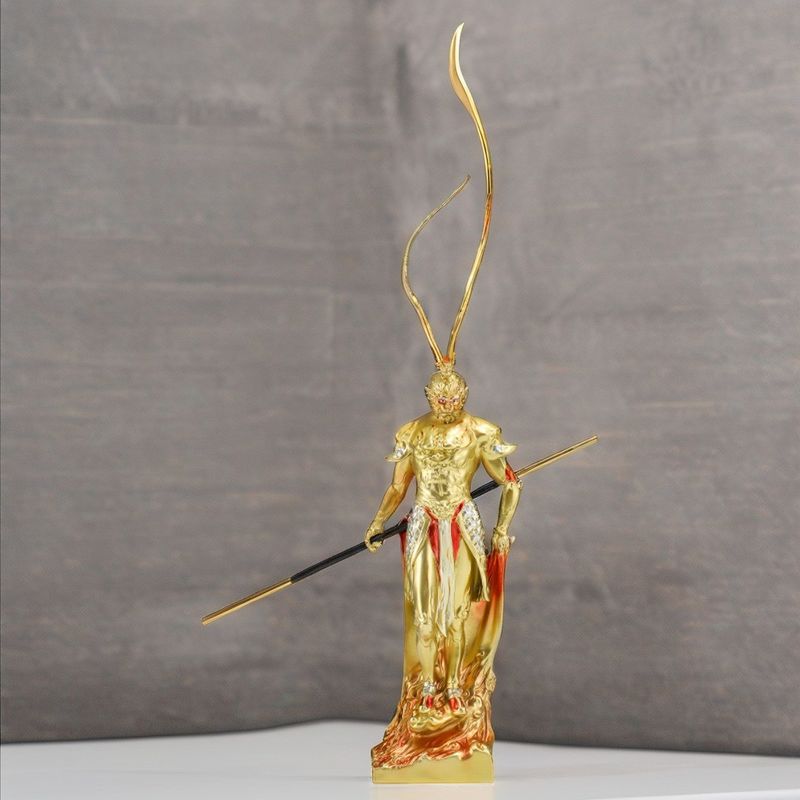 Jubiläumsanlässe, Farbe, 3D-Harzfigur, Sammlerstück, Metall-Affenkönig