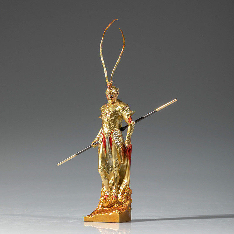 Ornamente 3D Harz Affenkönig Figur mit Metallmaterial aus Reise in den Westen