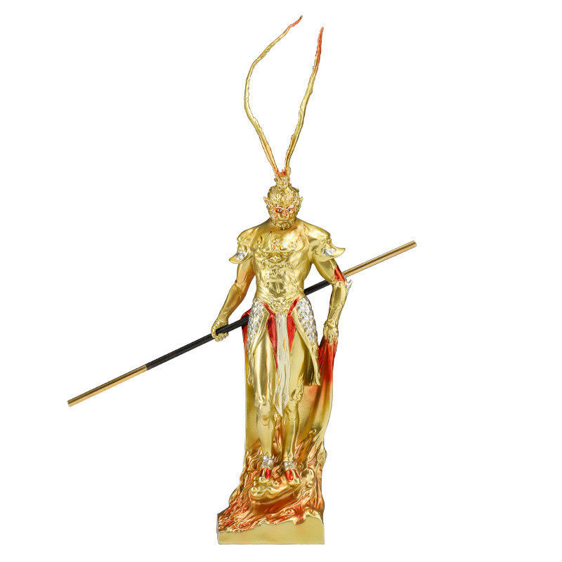Künstlerische Harzfigur Monkey King aus Journey to the West für Heimdekoration und Sammlung