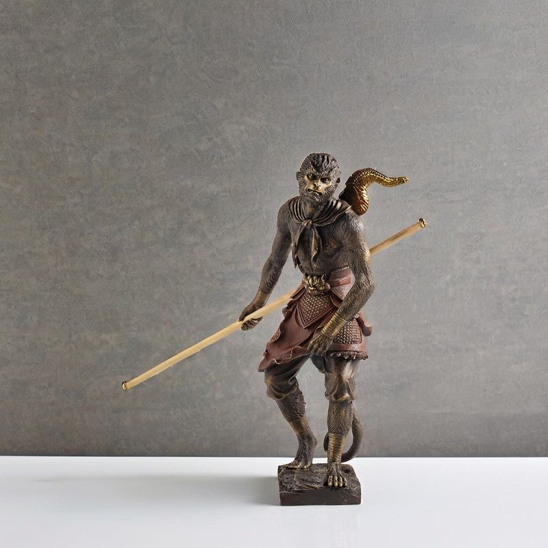 Maßgeschneiderte Größe Schmelzen Exklusiv Maßgeschneiderte Größe Schwarzer Mythos Wukong 3D Statue für Dekor
