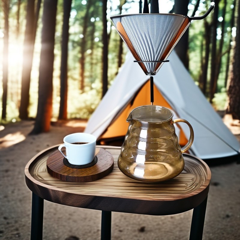 Kaffeekanne aus Keramik mit hohem Borosilikat mit Metallfilter und Tee-Infuser