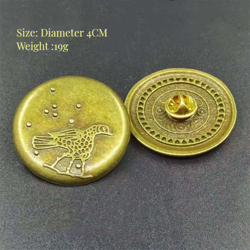 Schwarzer Mythos Affenkönig Drei-Stücke-Gold-Hoop-Ring-Abzeichen für Innenarchitektur