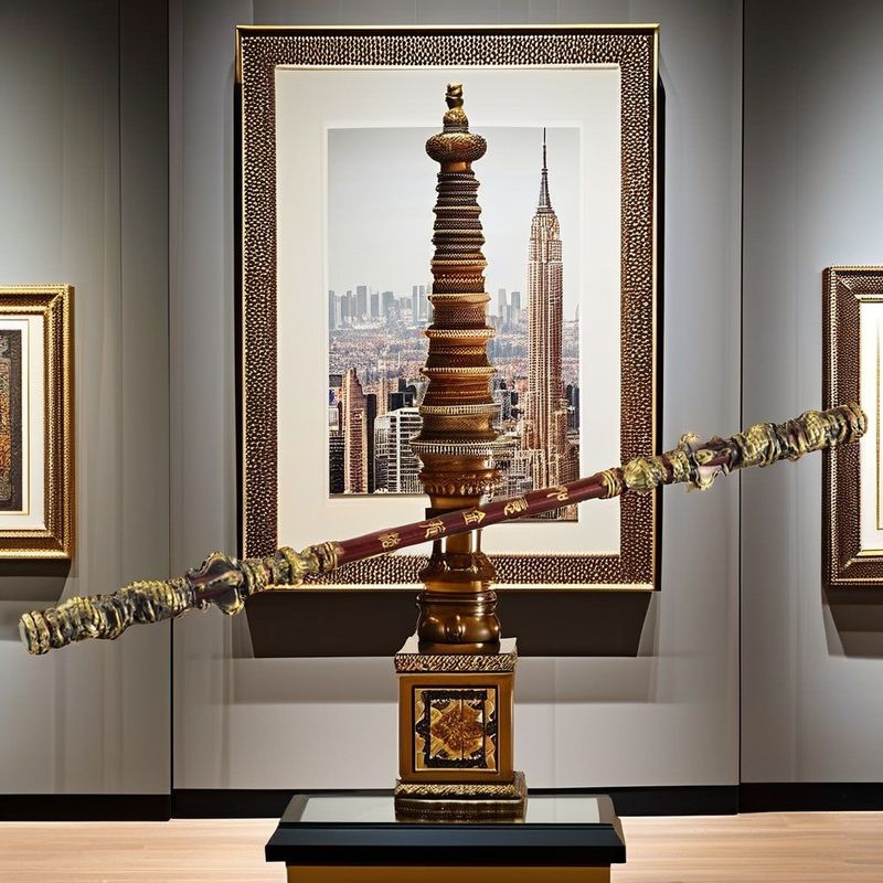 35cm Vollmetall-Affenkönig Ruyi Goldene Hoop-Ornament-Modell zum Jubiläum