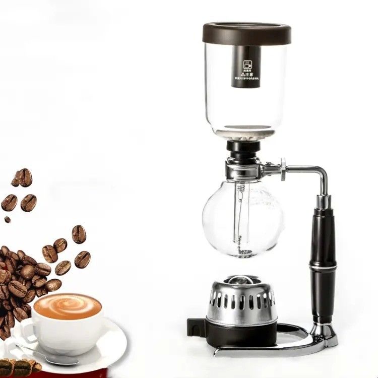 Vorratene amerikanische klassische Syphon-Kaffeemaschine Metall-Aluminium für das Brauen von Kaffee