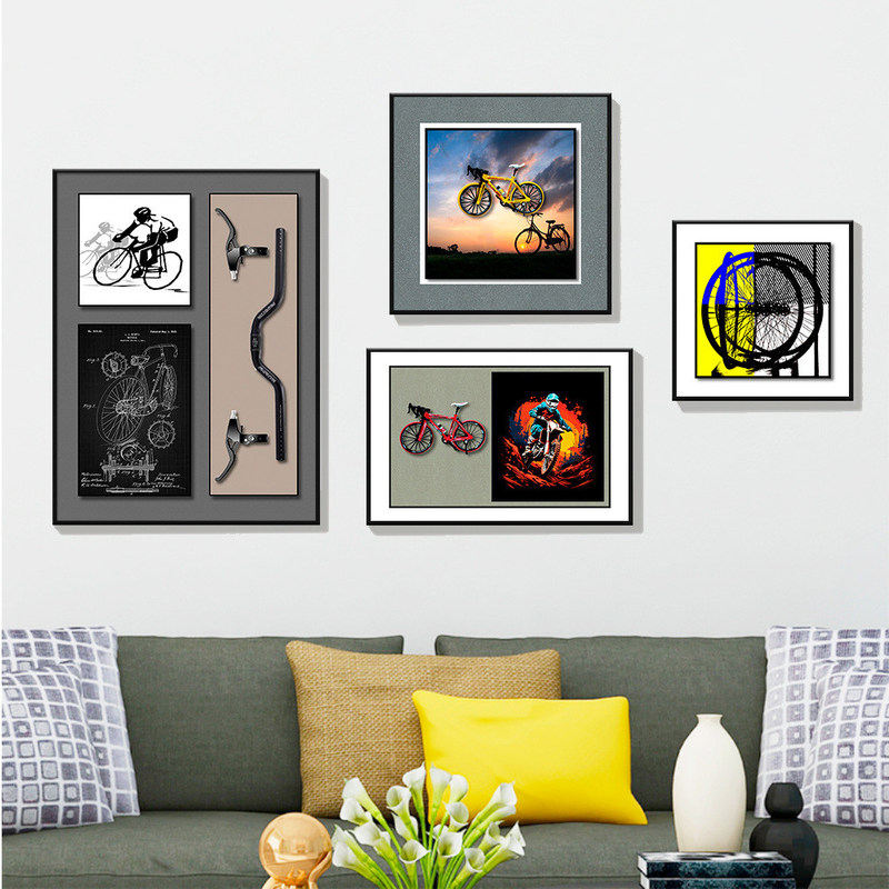 End Moderne 3D Fahrradbeschichtung Porzellanmalerei mit stilvollen Kristallbausteinen