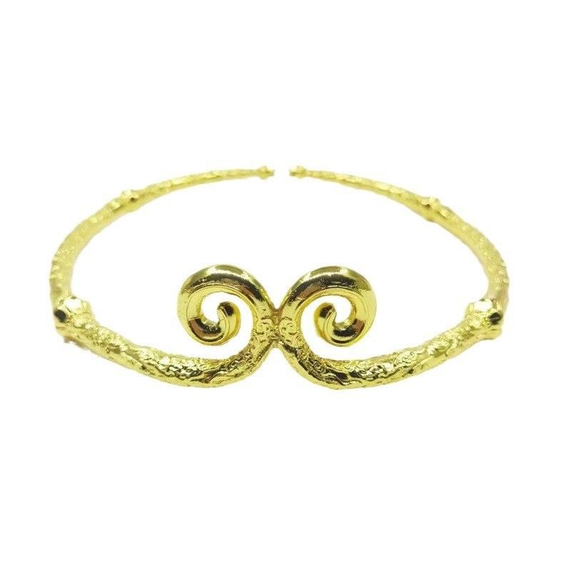 Monkey King Gold Hoop Ring Badge Drei-Teile-Set für Spiele Peripherie innerhalb Black Myth