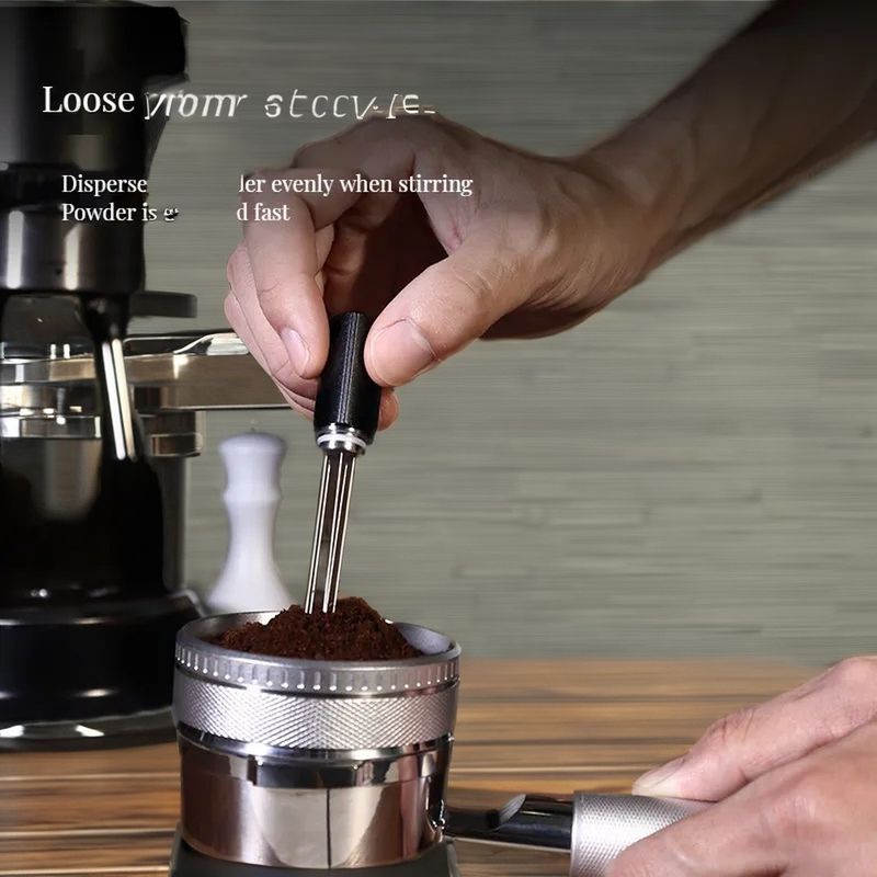 Kaffeetäuscher HIGHWIN Moderne 58mm Taschenform Edelstahl Espressoteigläser für zu Hause