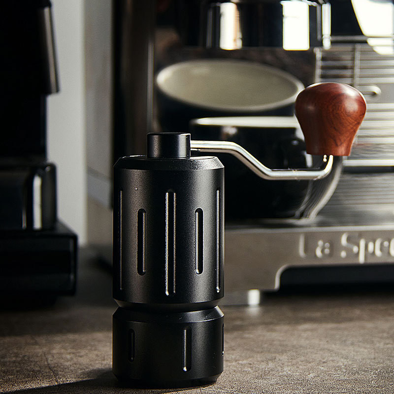 Edelstahl Portable Kaffeemühle für modernes Metallgeschirr und Holzmühle