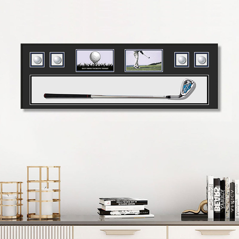 Moderne einfache Kristallglas-Golfmalerei Bausteine Design für Galerie Wand Sets