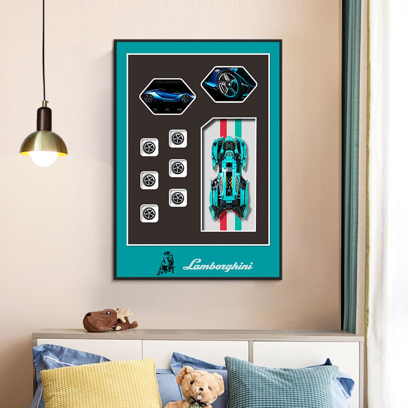 Hochzeitsfeier Elektro-Design 3D-Block Auto Wandkunst Ideal für Wohnzimmer zu Hause