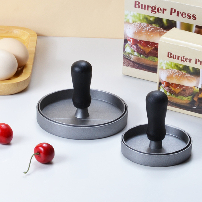 Müheloses Kochen Nichtklebendes Metall Aluminium Fleisch Patty Press für perfekte Patties