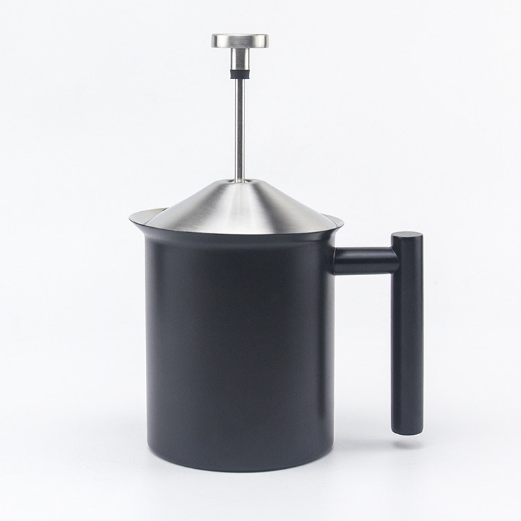 800 ml Handkaffeemilchmischer für Zuhause Ziel Edelstahl Handschäume mit Filter