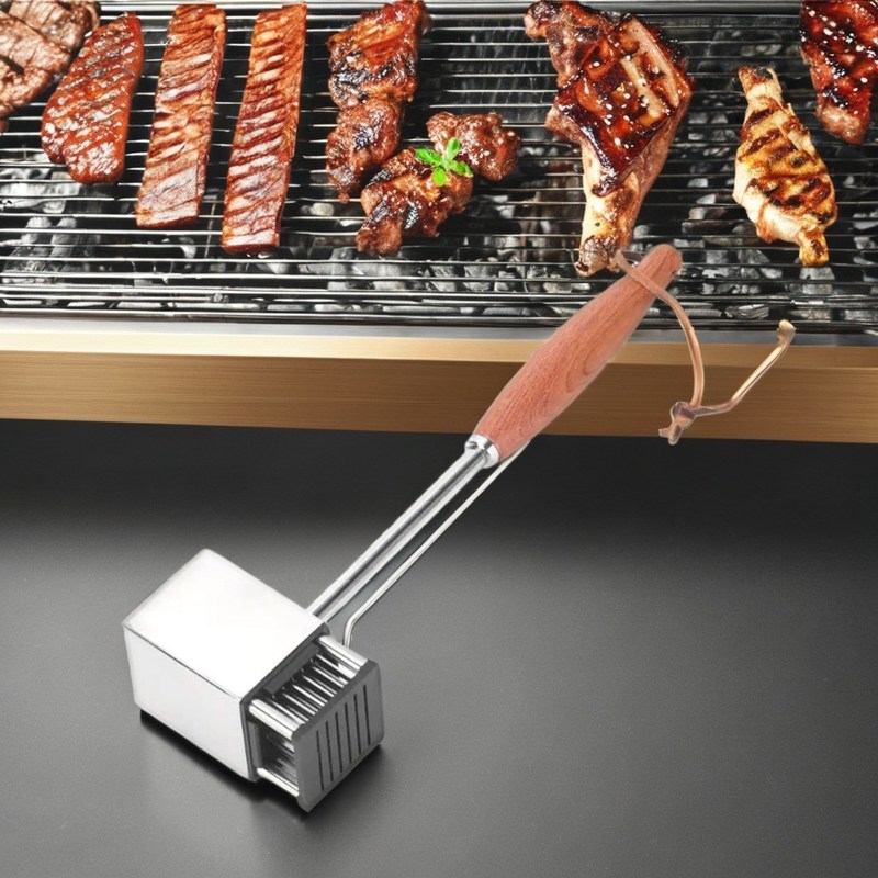 36-Blade Edelstahl Fleischenthender für BBQ-Steak und Truthahn professionelle Qualität