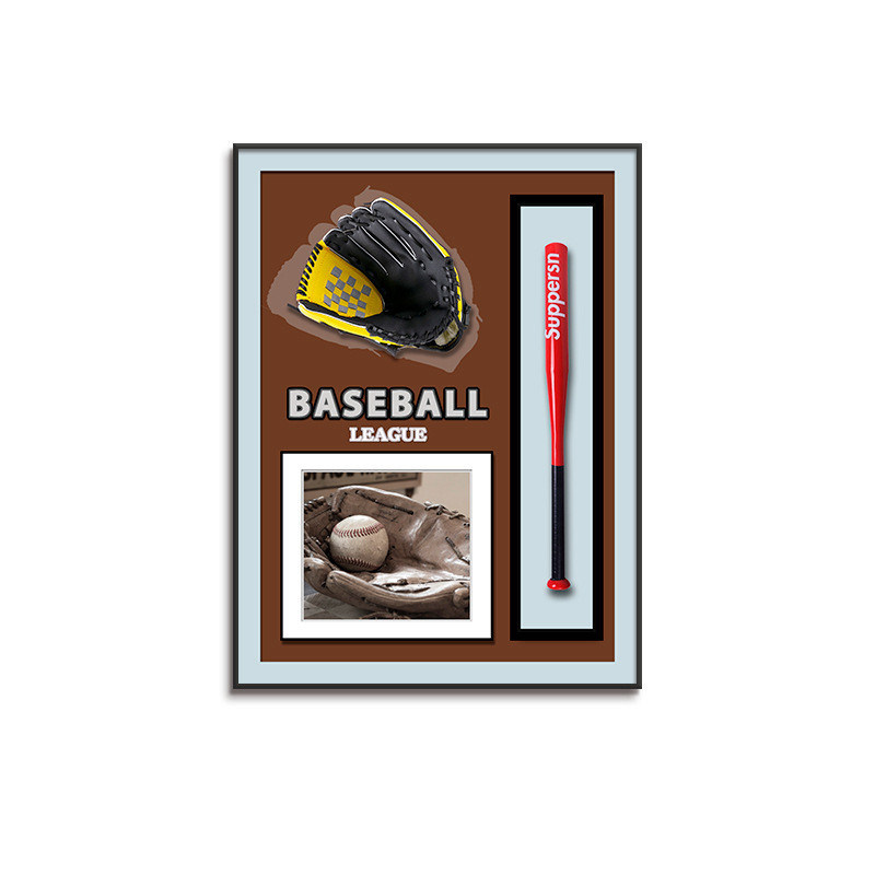 Elektrische Hängende Baseball Wandkunst Postmoderne Art für Home Office Hotel Dekoration