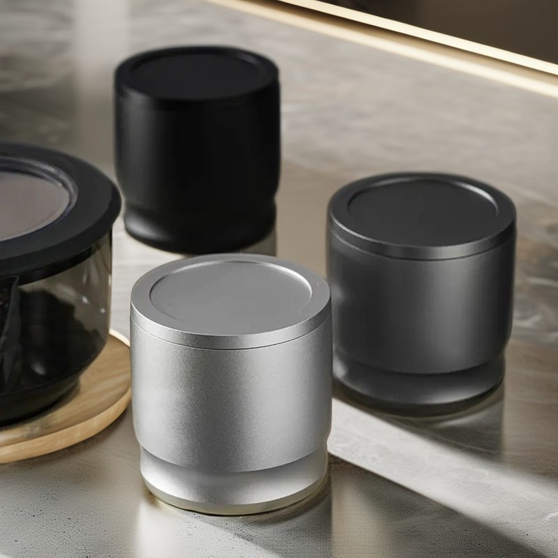 Schwarzer Dosierring für 51mm 54mm 58mm Tee kompatibel 304 Edelstahl