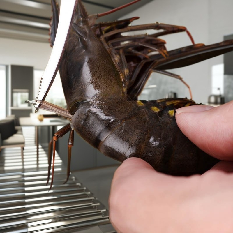 Gemüseschneider aus Edelstahl Shrimp Knife Peeler für die Fisch- und Shrimpzubereitung