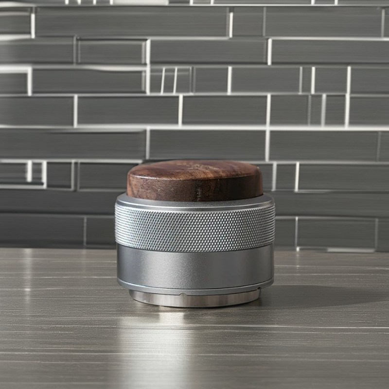 58mm 53mm 51mm Espresso-Maschine Holz Material Handpresse Kaffee Tamper Custom Logo