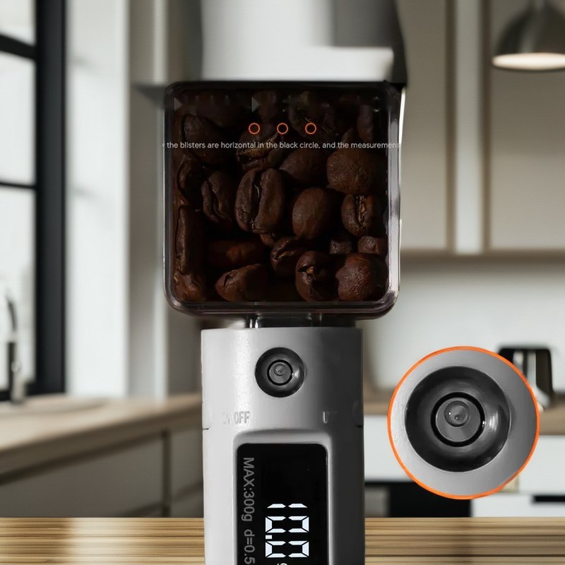 Elektronische Löffelwaage mit Lagerbestand Kaffee Milch Schaum Schaummischer eingeschlossen