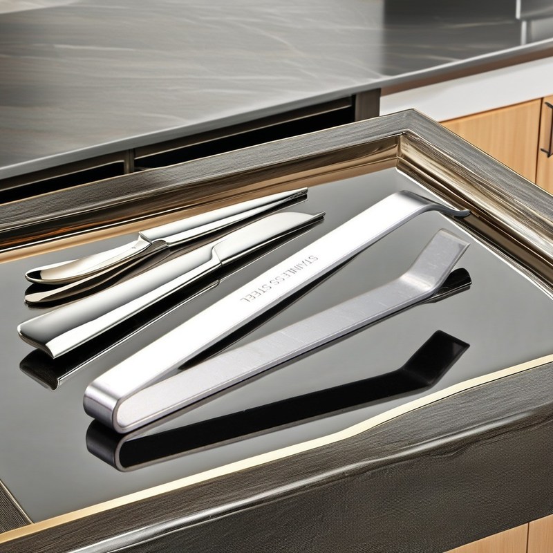 Pinsel und Bamboo-Klemmwerkzeug für Melamin-Werkzeuge aus Edelstahl