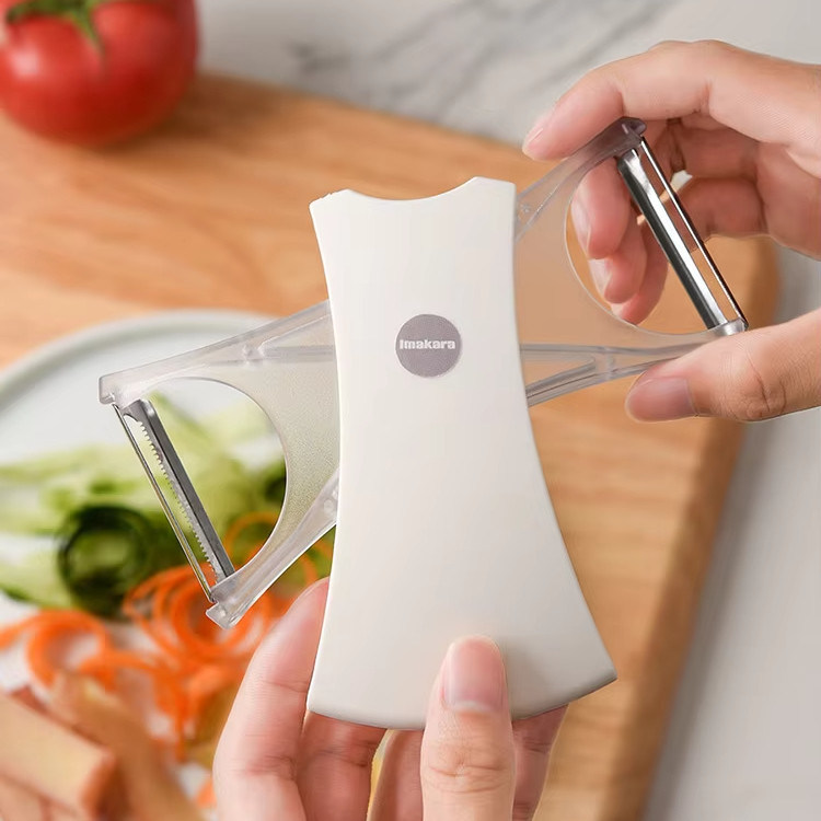 Handelswarenkäufer Multifunktionaler Stahlkartoffelschäler Gemüse- und Obstschneider