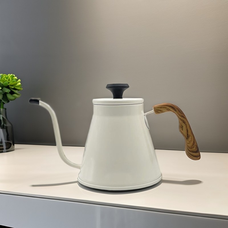 Kaffeebrauerein aus Edelstahl mit Gänsehals für die Küche